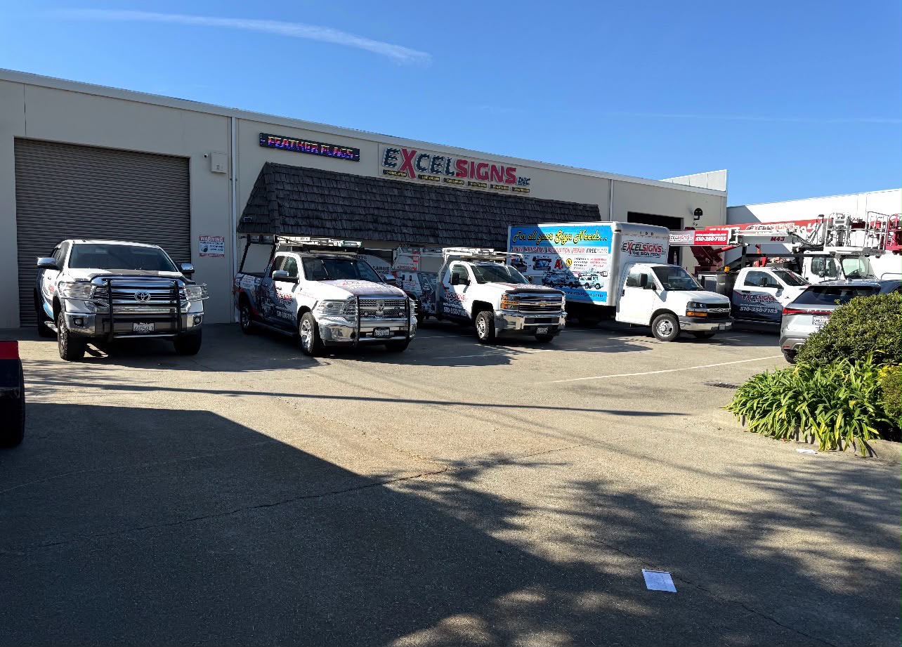 Professional custom storefront sign installation